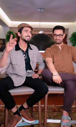 Aamir Khan and Mr Faisu Video | Recreating a scene of 'Andaz Apna Apna'