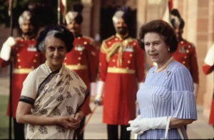 indira gandhi and queen 