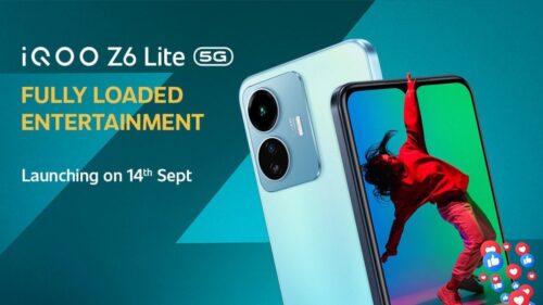 स्नैपड्रैगन 4 Gen 1 के साथ iQOO Z6 Lite 5G 14 सितंबर को होगा लॉन्च, जानिए फीचर्स की डिटेल