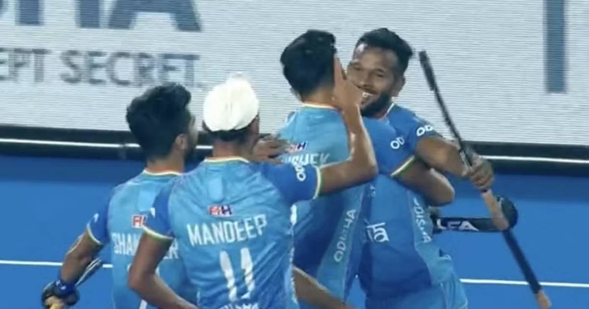 हार्दिक सिंह ने भारत की तरफ से किया दूसरा गोल, इंडिया मैच में अब 2-0 से आगे