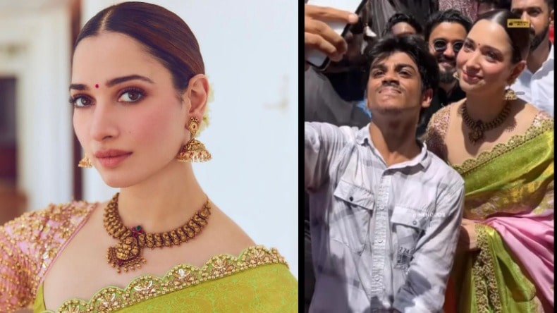 Tamannaah Bhatia: तमन्ना का प्यार अंदाज देख फैंस ने की तारीफ, हरी साड़ी में बनाई सुर्खियां