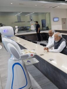 Robot served tea to PM Mod
