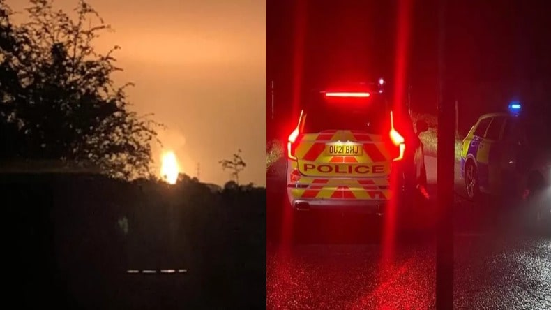 Massive Explosion Near Oxford: ऑक्सफोर्डशायर में एक food waste recycling plant में बिजली गिरने से हुआ बड़ा धमाका