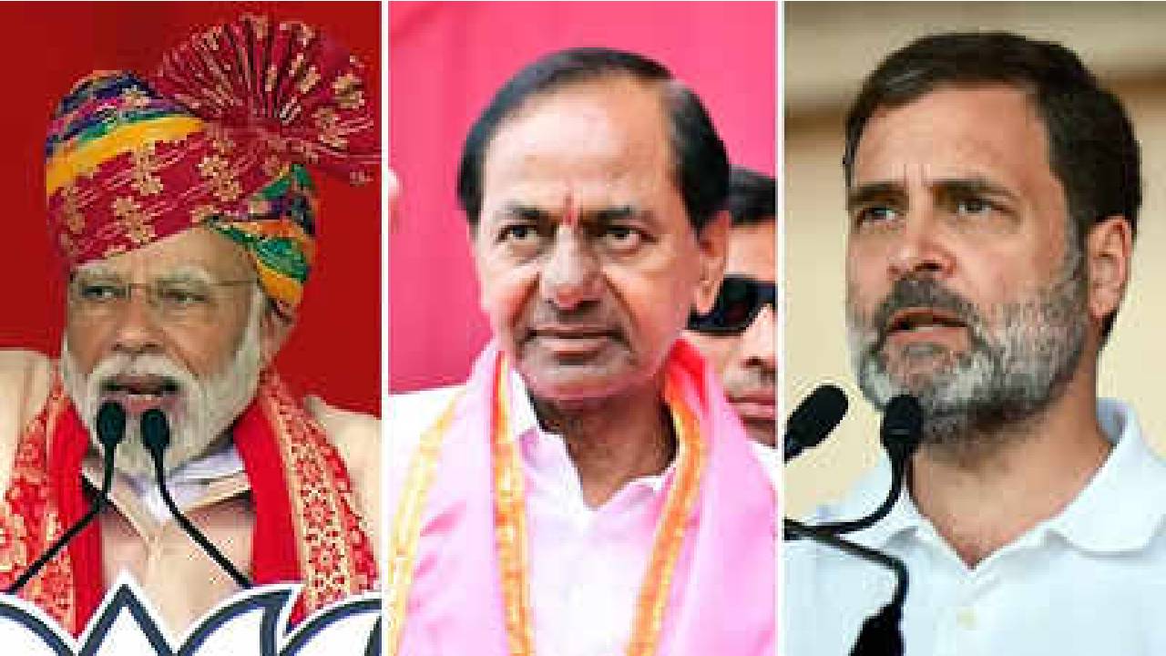 Telangana Election 2023: तेलंगाना में वोटिंग की तैयारी पूरी, तीनों पार्टियों ने लगाई पूरी ताकत