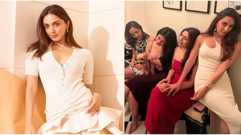 Kiara Advani: गर्ल गैंग के साथ घूमती दिखी कियारा आडवाणी, वाइट ड्रेस में फॉलंन्ट किया फिगर