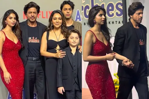 The Archies: Suhana Khan की 'द आर्चीज' के ग्रैंड प्रीमियर में पहुंचे Shah Rukh Khan, फैमिली ने भी किया सपोर्ट