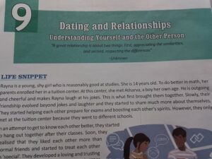 school textbook chapter on relationships