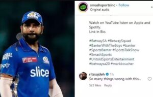 rohit sharma wife ritika sajdeh commented om mark boucher post