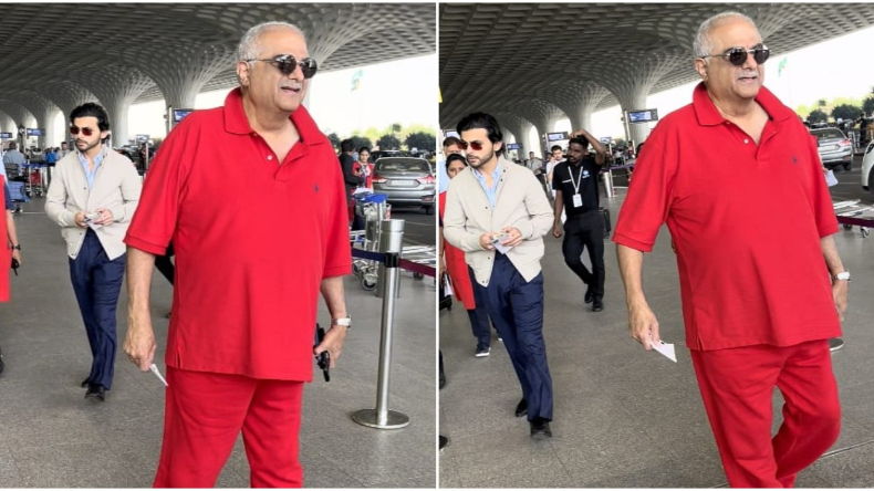 जान्हवी का रूमर्ड बॉयफ्रेंड के साथ पोज देने से कतराए Boney Kapoor! इस तरह सबके सामने किया रिएक्ट