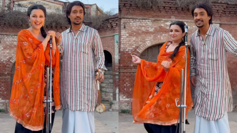 चमकीला के सेट से Diljit Dosanjh से BTS वीडियो किया शेयर, नाचती नजर आई Parineeti Chopra