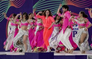 Tollywood actor Tamannaah Bhatia dances during the opening ceremony of the IPL 2023