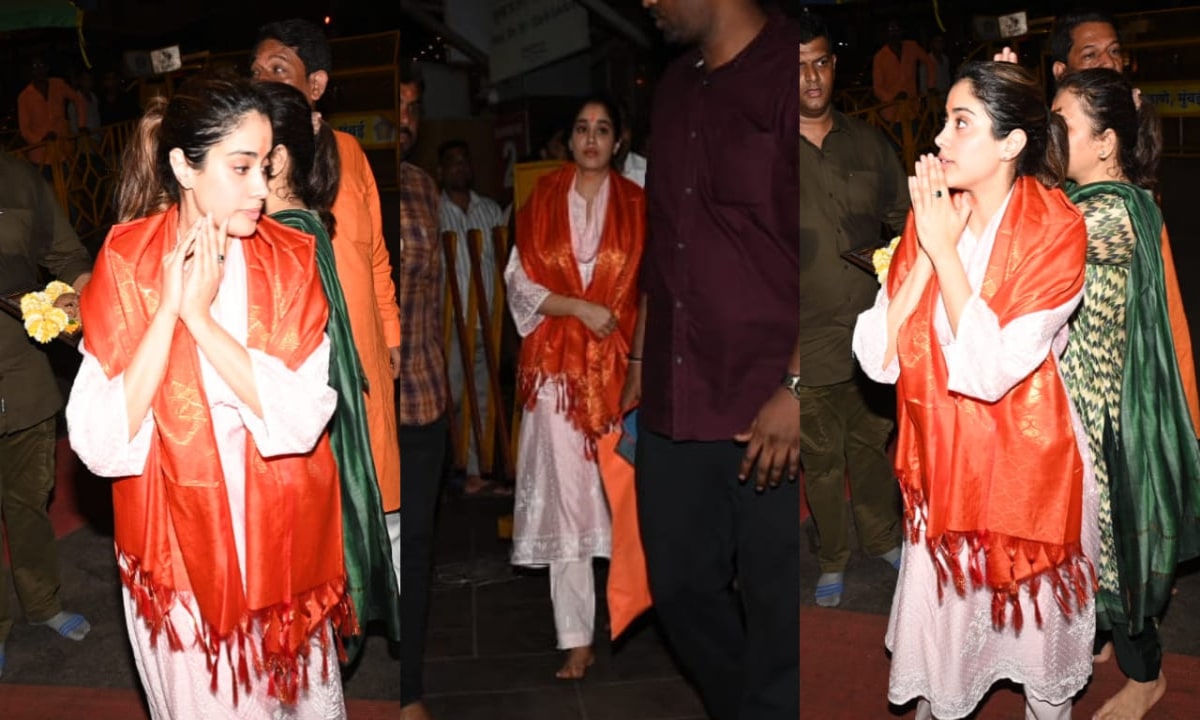 सिद्धिविनायक मंदिर के दर्शन करते स्पॉट हुई Janhvi Kapoor, नवरात्रि के पहले दिन इस अंदाज में दिखीं एक्ट्रेस