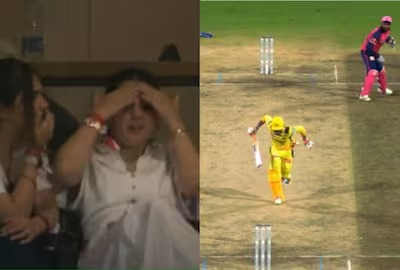 CSK VS RR: रवींद्र जडेजा के आउट होने से साक्षी धोनी हुईं शॉक, प्रतिक्रिया का वीडियो वायरल-Indianews