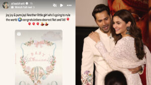 Alia Bhatt Congratulate Varun Dhawan and Natasha Dalal