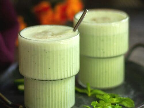 Cucumber Lassi In Summer 
