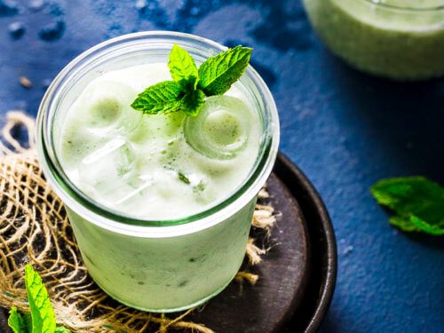 Cucumber Lassi In Summer 
