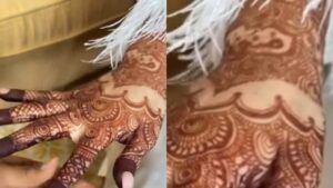 Mehzabeen Coatwala's mehndi design