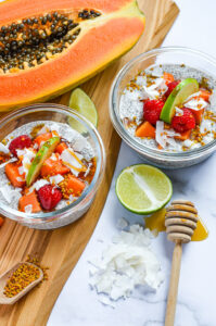 Use Papaya With Chia Seeds