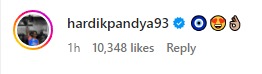 Hardik Pandya Comment