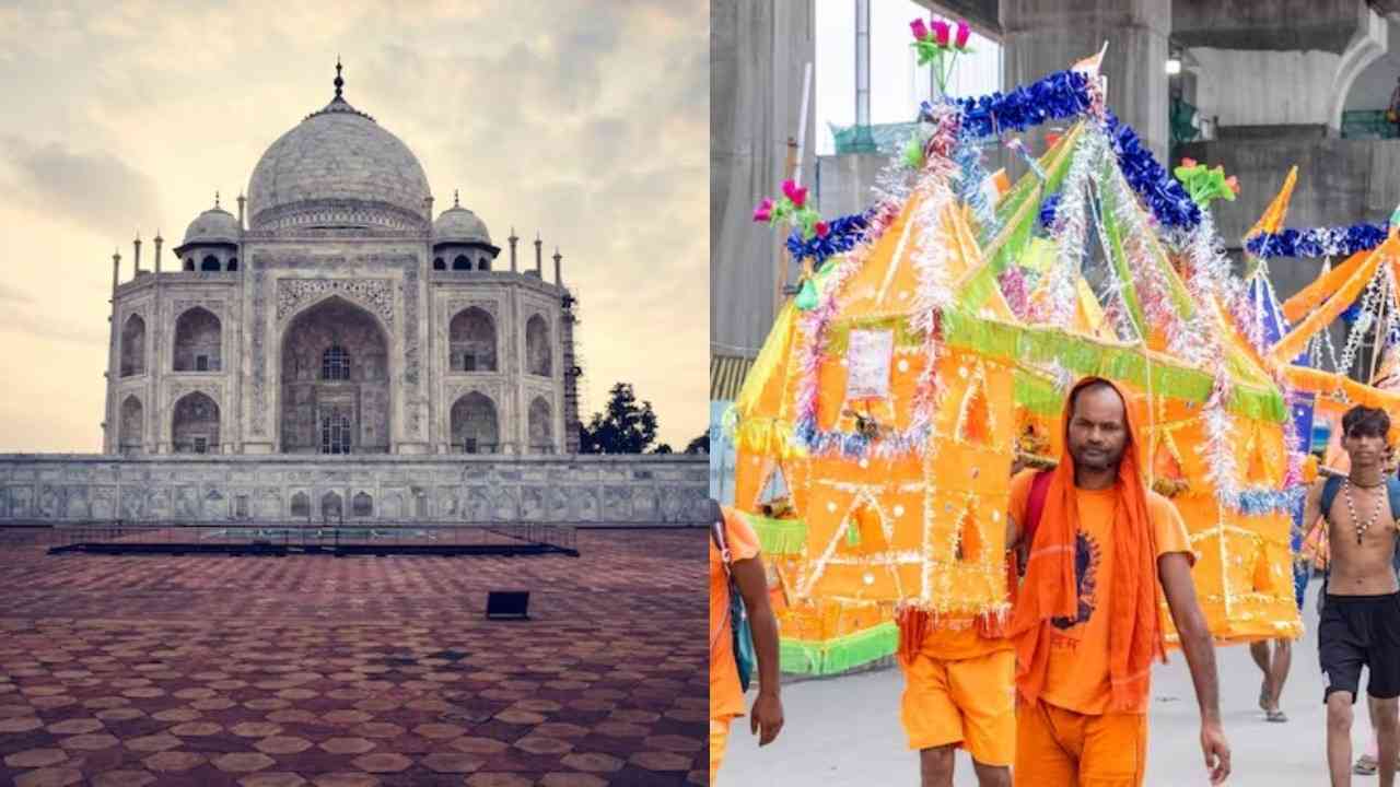 Kanwar Yatra: मुगल इमारत पर गंगा जल चढ़ाने आई महिला, बोली 'सपने में आए थे भगवान शिव'