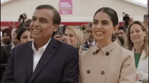 Mukesh Ambani and Isha Ambani