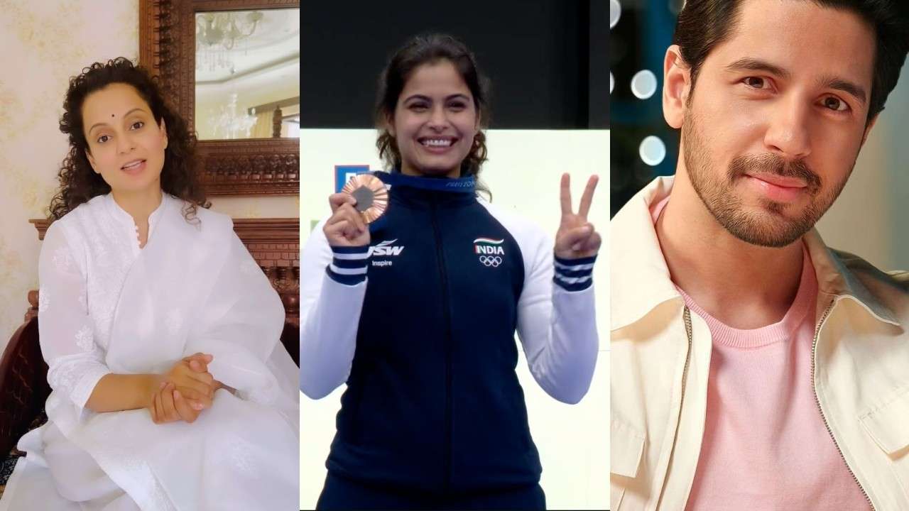 Kangana से लेकर Sidharth Malhotra तक Paris Olympics में मनु भाकर की जीत पर बॉलीवुड स्टार्स ने जताई ख़ुशी