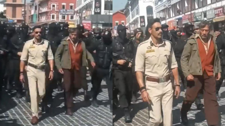 Singham Again का क्लाइमेक्स सीन हुआ लीक, जैकी श्रॉफ को गिरफ्तार कर ले जाते दिखे अजय देवगन, देखें वायरल वीडियो