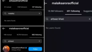 Malaika Arora Unfollows Ex-Husband Arbaaz Khan 