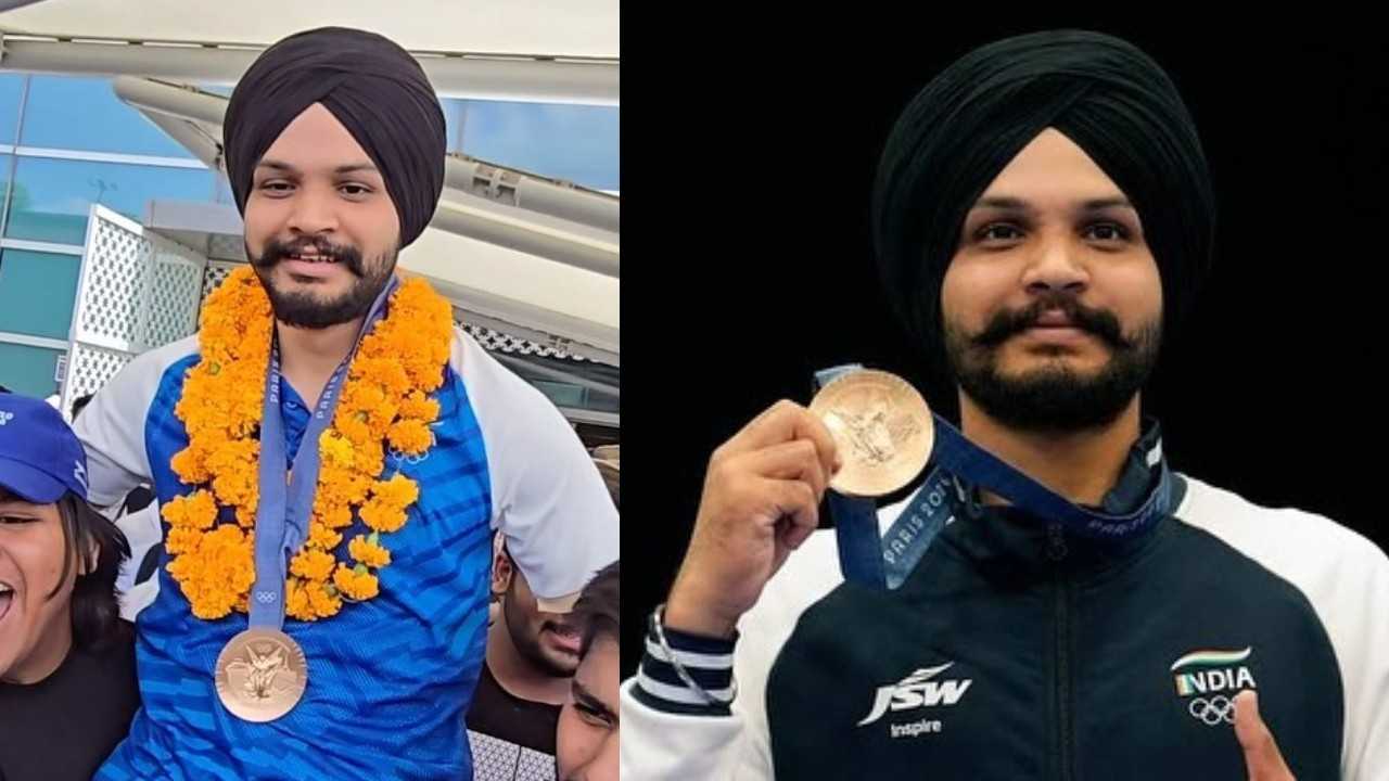 Paris Olympic 2024: जीत के बाद दिल्ली लौटें Sarabjot Singh का हुआ एयरपोर्ट पर धमाकेदार स्वागत, पूरे देश में मची हैं धूम