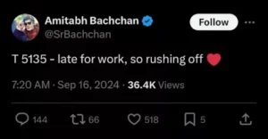 Amitabh Bachchan Post