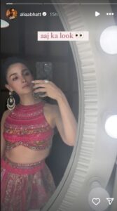 Alia Bhatt Mehendi Lehenga