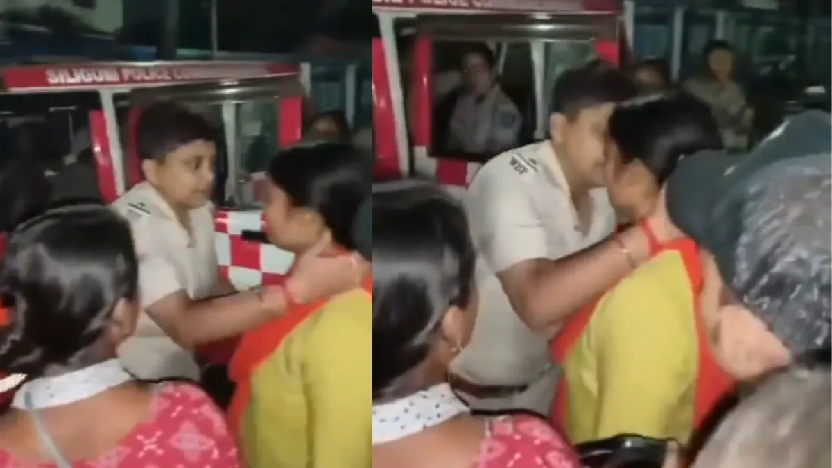 Viral Video: ऑन ड्यूटी कोलकता पुलिस अधिकारी ने की महिला को KISS, वीडियो वायरल होने के बाद मचा हंगामा