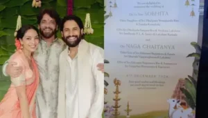 Naga Chaitanya and Sobhita Dhulipala Wedding Card