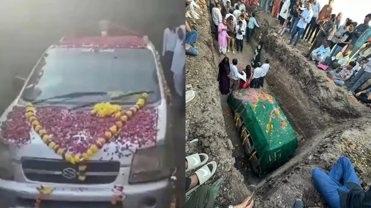 अपनी गाड़ी से ऐसा भी क्या लगाव…जो WagonR कार के अंतिम संस्कार में खर्च कर डाले 4 लाख, 1500 लोगों ने दी श्रद्धांजलि