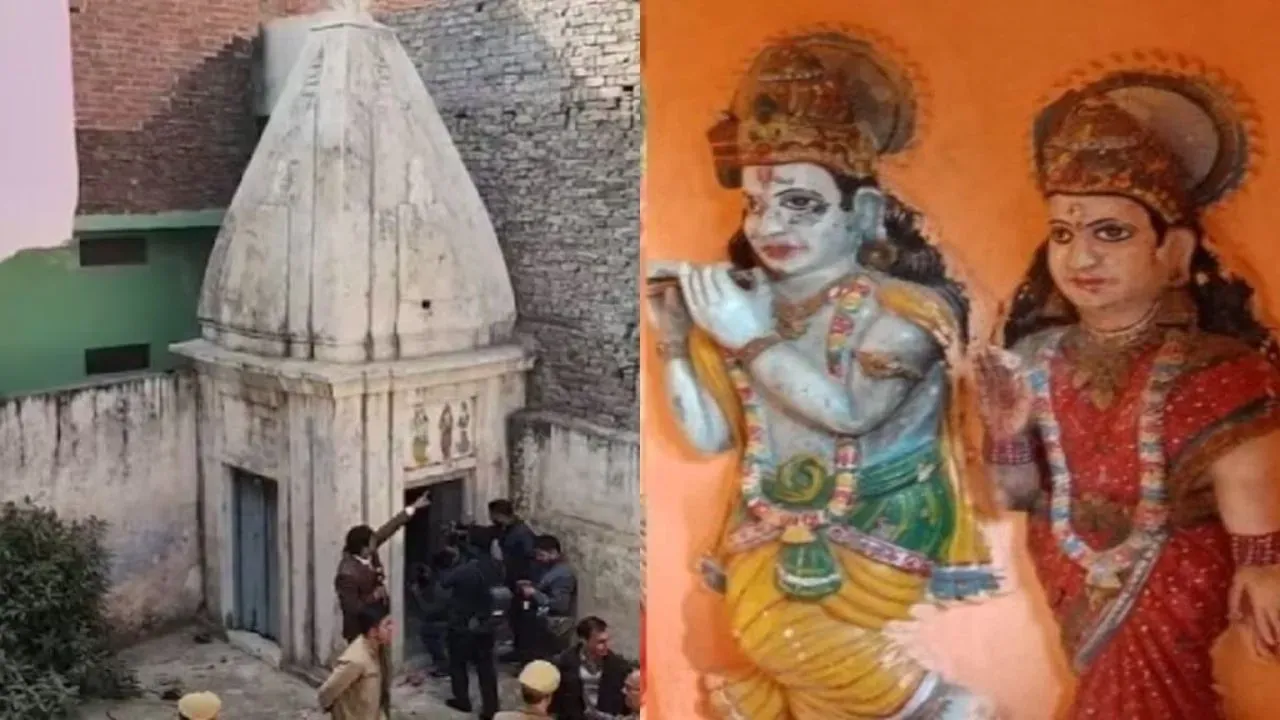 संभल में शिव मंदिर के बाद मिला राधा-कृष्ण का मंदिर, श्रृद्धालुओं ने शुरू करवाई कुएं की खुदाई