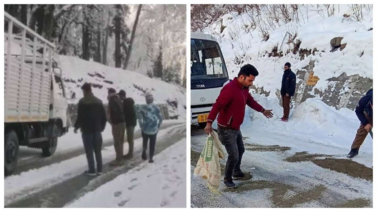 Heavy Snowfall: नए साल से पहले बर्फबारी से लाहौल स्पीति में यातायात प्रभावित, सड़कें और नेटवर्क सुधारने के प्रयास जारी