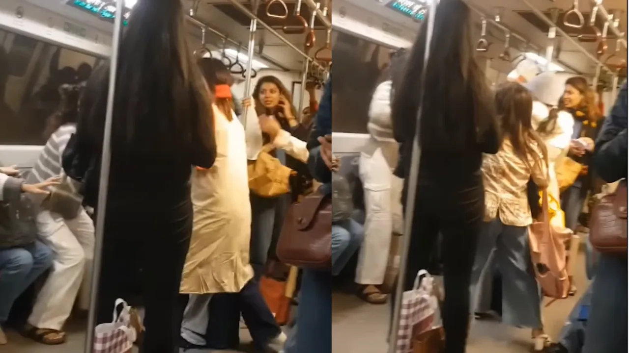 धक्का दिया, बाल नोचे, जमकर चले लात-घूंसे, Delhi Metro में एक सीट के लिए बिल्लियों की तरह लड़ी लड़कियां