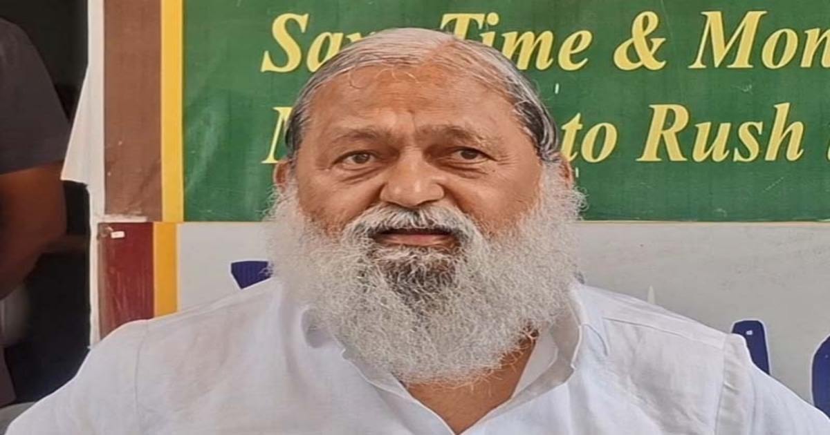 कांग्रेस पर जमकर बरसे मंत्री अनिल विज, कांग्रेस को बताया देश में ‘आतंकवाद की जन्मदाता’, बोले – कांग्रेस के डीएनए में तानाशाही..डीएनए पुश्तों तक चलता है…!!