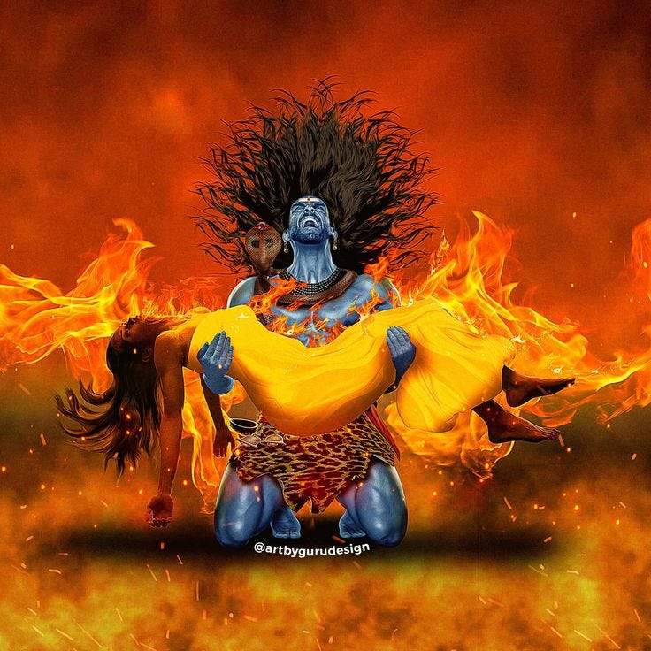 shiv tandav mata sati