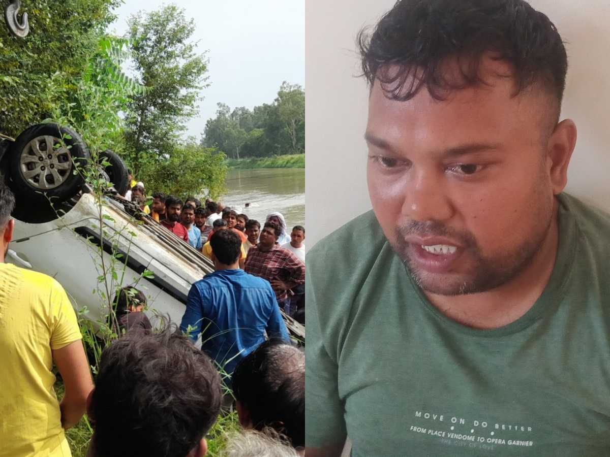 अनियंत्रित होकर नहर में गिरी कार : लिफ्ट ऑपरेटर को सुरक्षित बाहर निकाला, जिला राजस्व विभाग में कार्यरत चपड़ासी का नहीं लगा सुराग