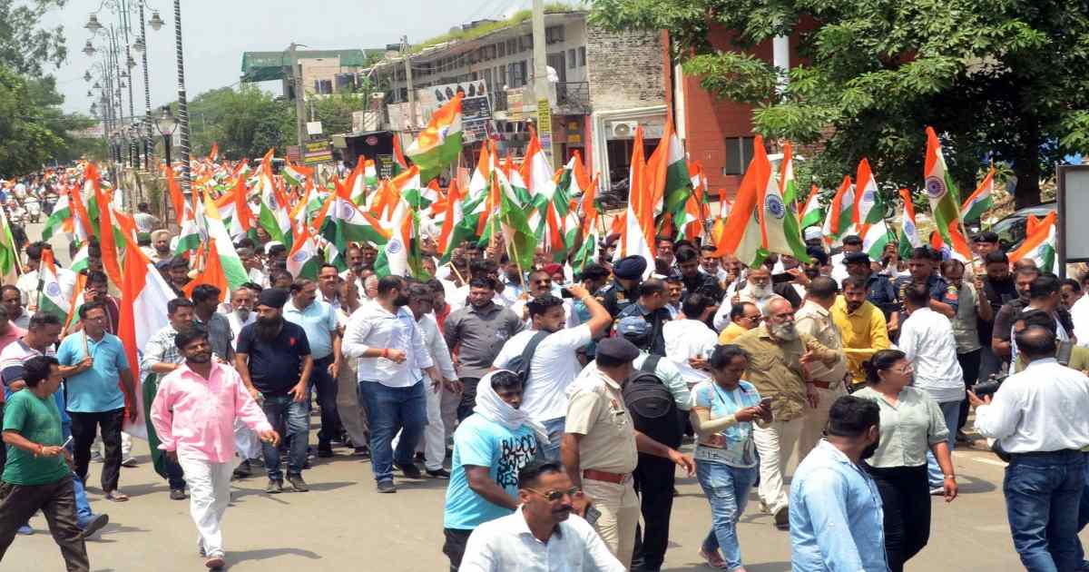 Tiranga Yatra Ambala 1 Tiranga Yatra Ambala 1