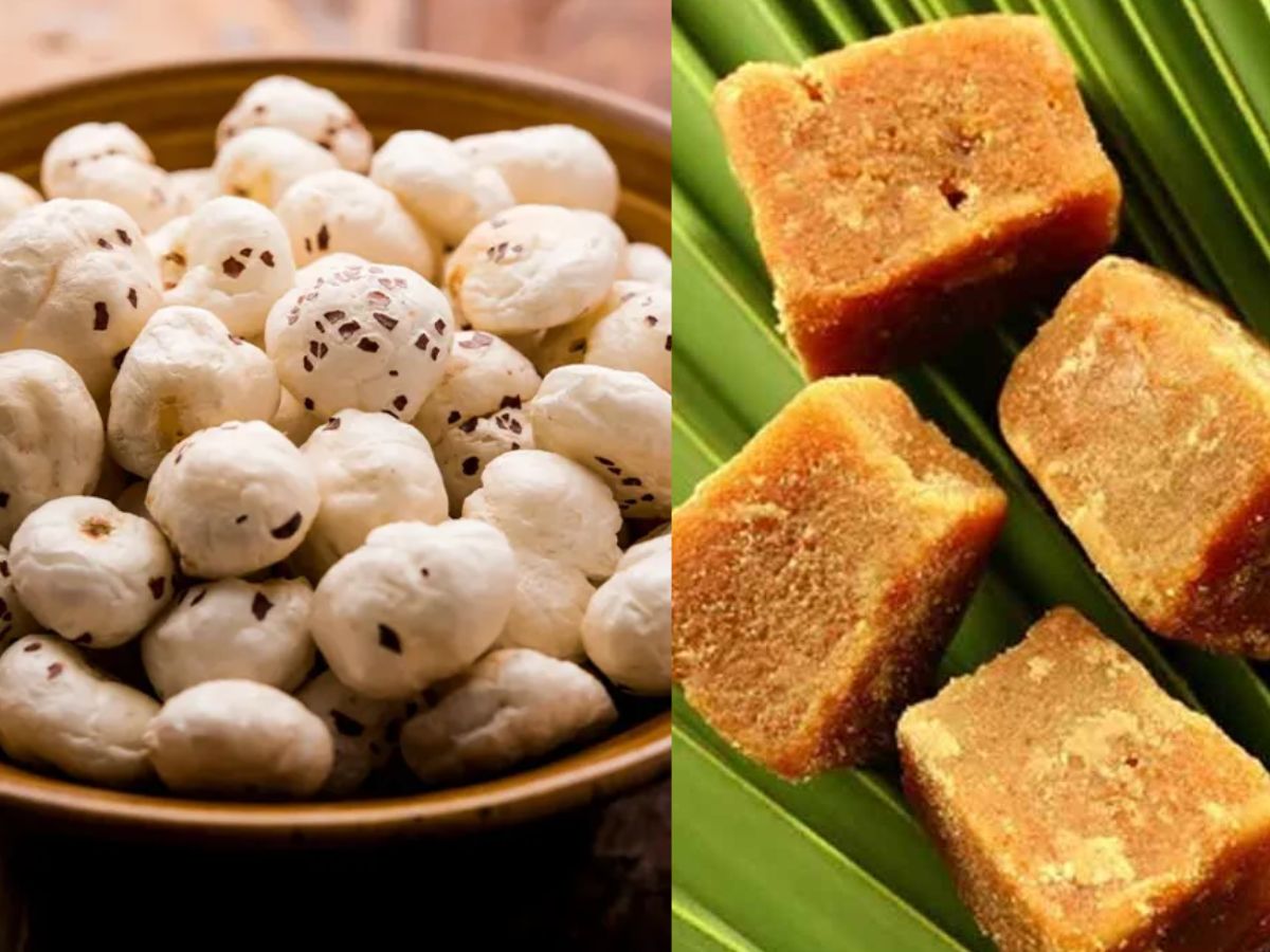 कब्ज़ और वजन बढ़ाने में है मददगार, घर पर बनाए ये आसान क्रंची गुड़ मखाना जो है स्वादिष्ट भी और हेल्थी भी