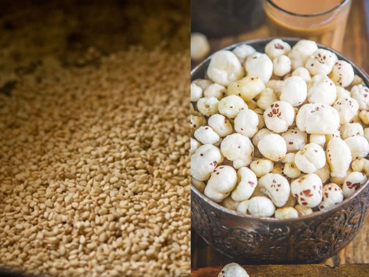 कब्ज़ और वजन बढ़ाने में है मददगार, घर पर बनाए ये आसान क्रंची गुड़ मखाना जो है स्वादिष्ट भी और हेल्थी भी - Gallery Image