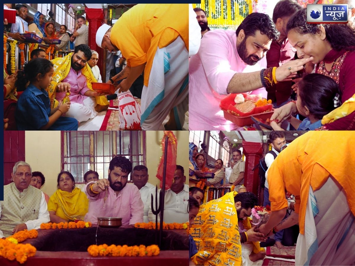 पंचकूला के ‘काली माता मंदिर’ पहुंचे राज्यसभा सांसद Kartikeya Sharma, देवी के किए दर्शन