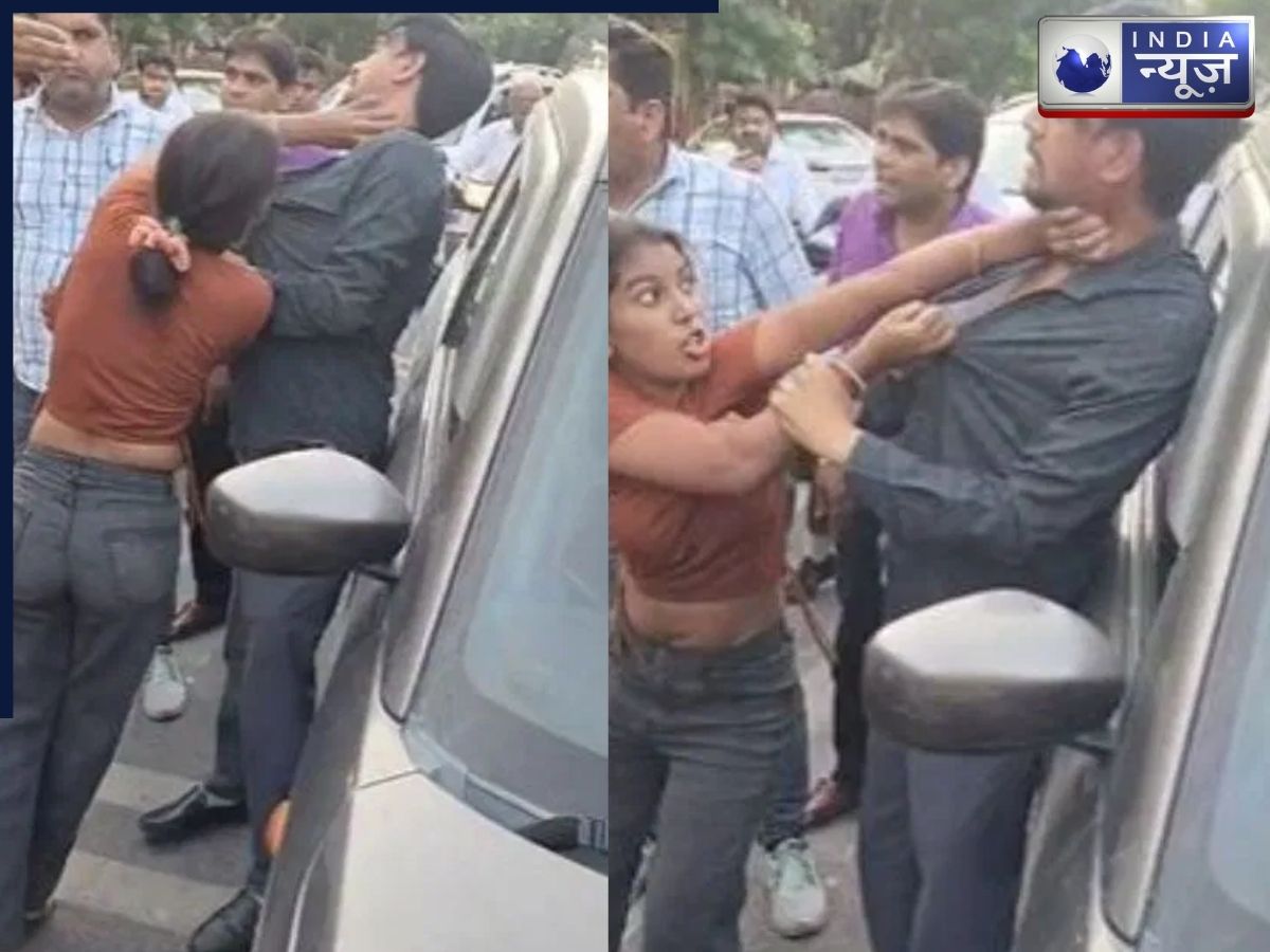 बीच सड़क पर पति-पत्नी का ‘हाई वोल्टेज ड्रामा’, कार से उतरकर किया ऐसा कांड; Video देख उड़ेंगे होश