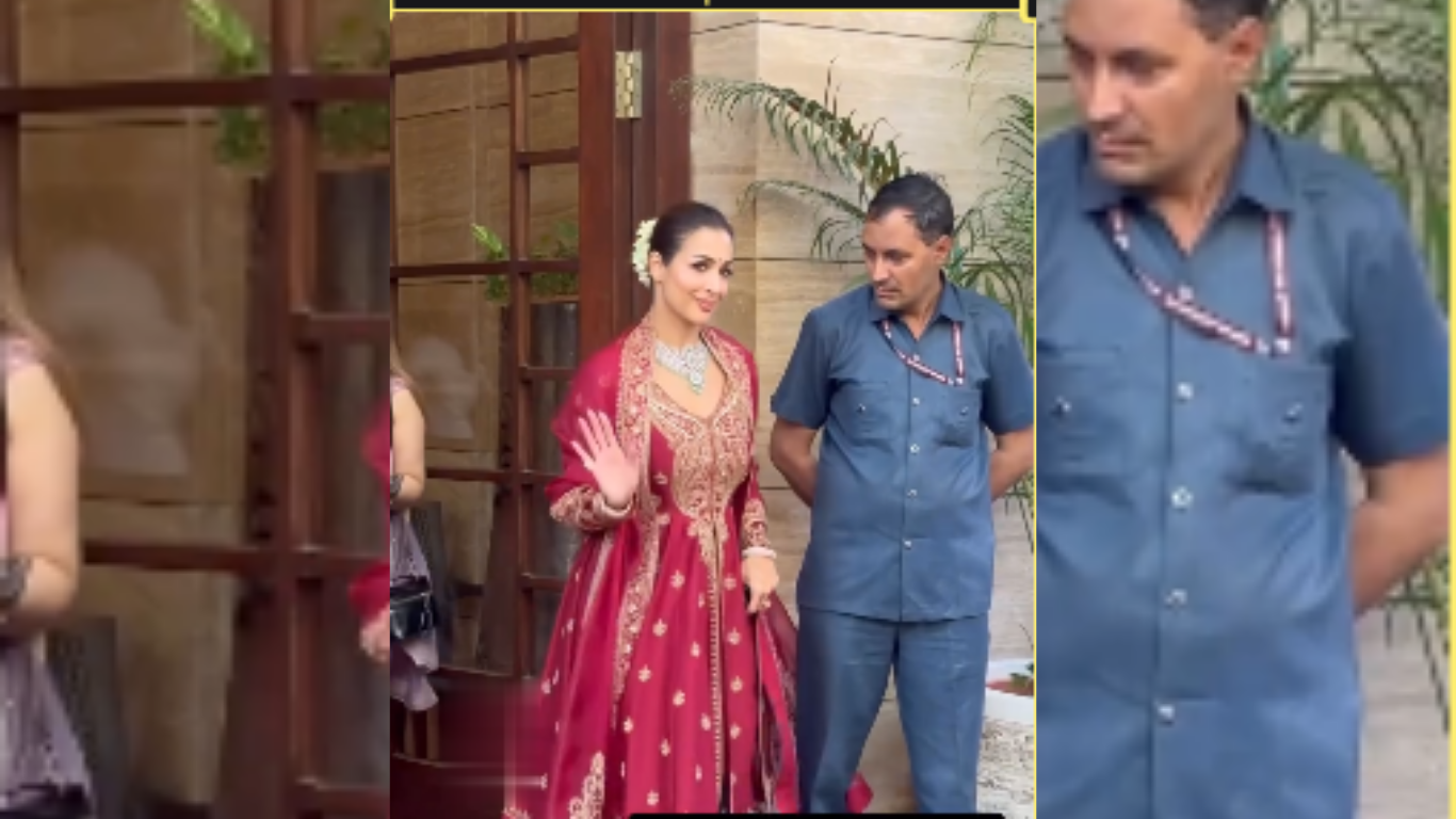 रेड सूट पहन इठलाती नजर आईं Malaika Arora, वीडियो देख लोग बोले-गार्ड की नजरें बहुत शरारती है…