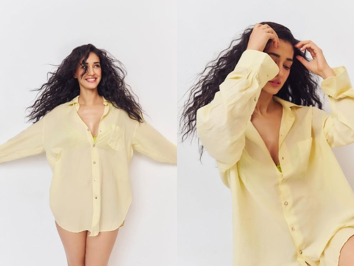 Dishas hot look in shirt and open hair - Photo Gallery