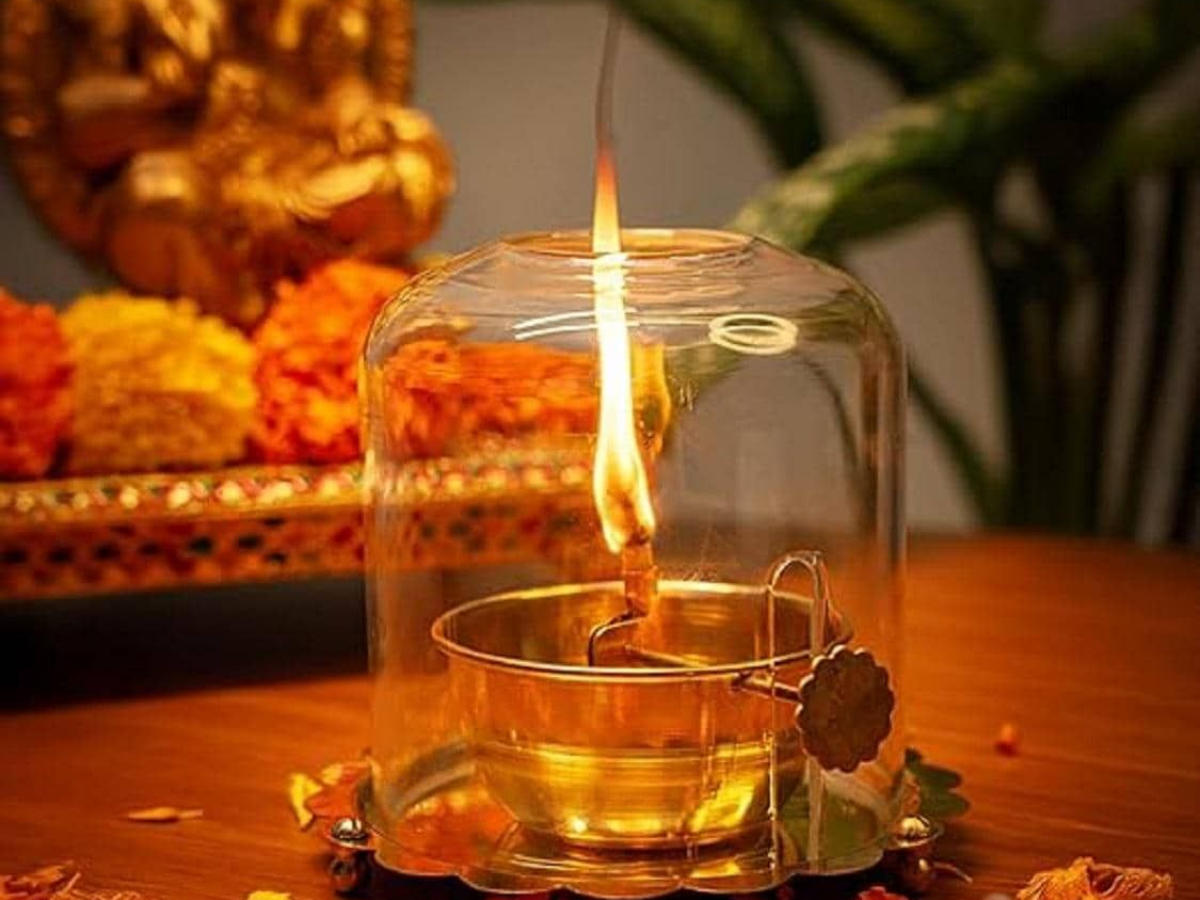 Akhand Jyoti at home during Navratri - Photo Gallery