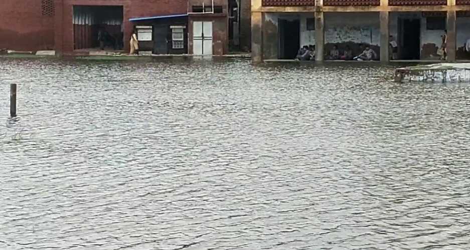 चरखी-दादरी के स्कूल पानी से लबालब : पानी में निकल रहे सांप और कीड़े, पानी निकासी के नहीं पुख्ता प्रबंध, भय में पढ़ने को मजबूर बच्चे