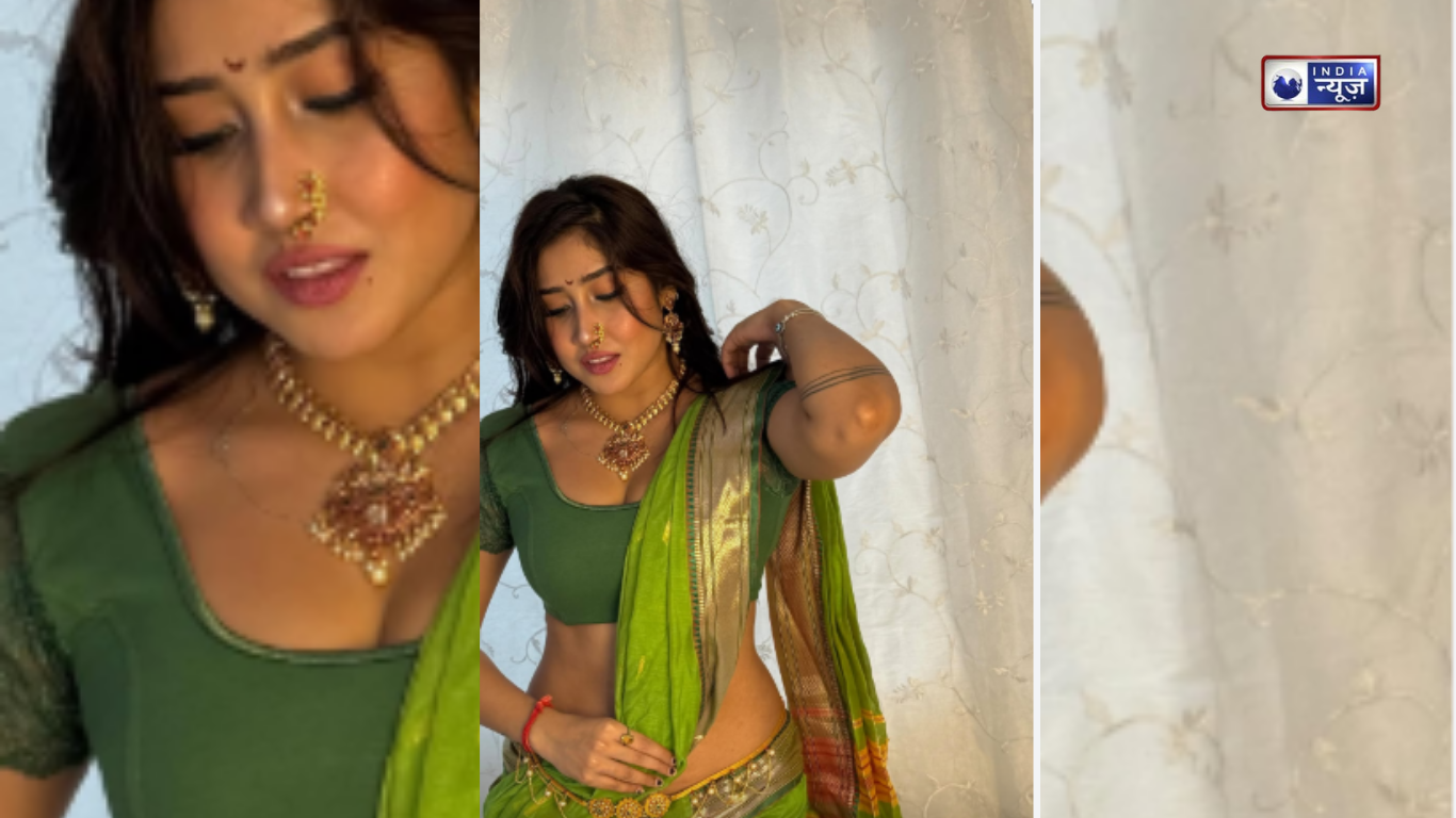 नंगापन छोड़ बनी संस्कारी! हरी साड़ी पहन Sofia Ansari ने काटा बवाल, ब्लाउज देख फटी रह गईं लोगों की आंखें
